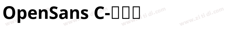 OpenSans C字体转换